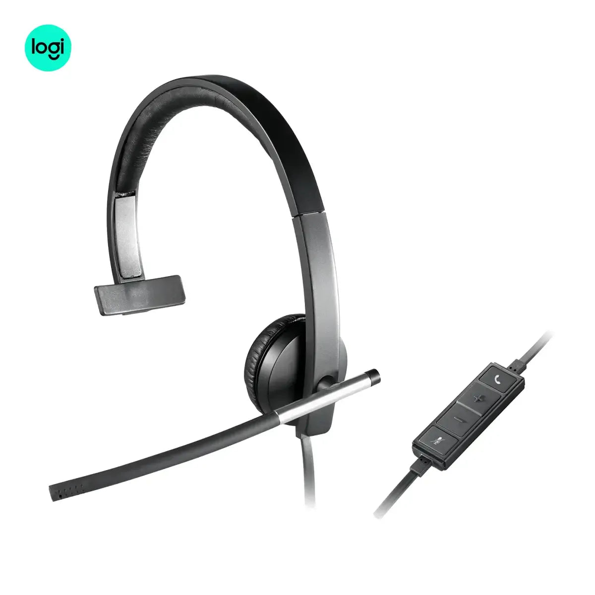 Logitech H650e Business Headset with Noise-Cancelling Mic